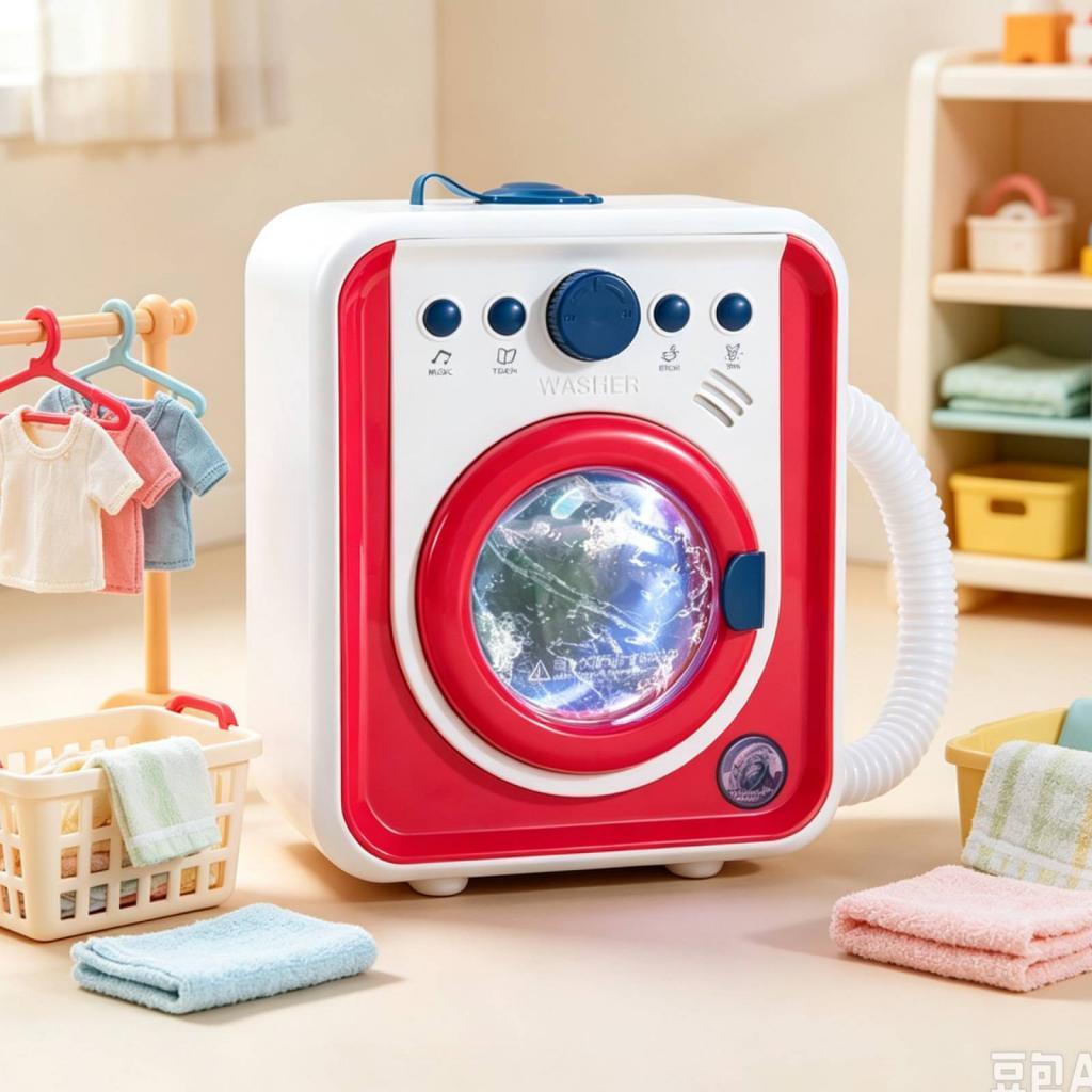 Kids Toys Shop - เครื่องซักผ้าจำลองขนาดเล็กสำหรับเด็ก ของเล่นเครื่องซักผ้าจำลองสำหรับเด็กทุกเพศ