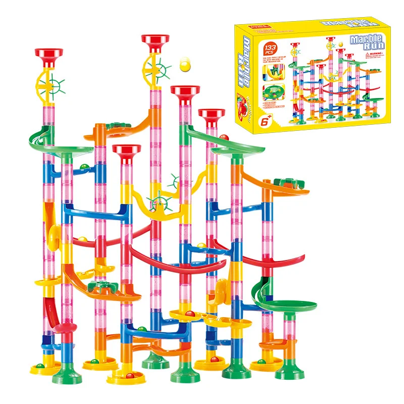Marble Run Set - ของเล่นลูกบอลเขาวงกต 3 มิติ 50-142 ชิ้น ชุดรางลูกแก้ว