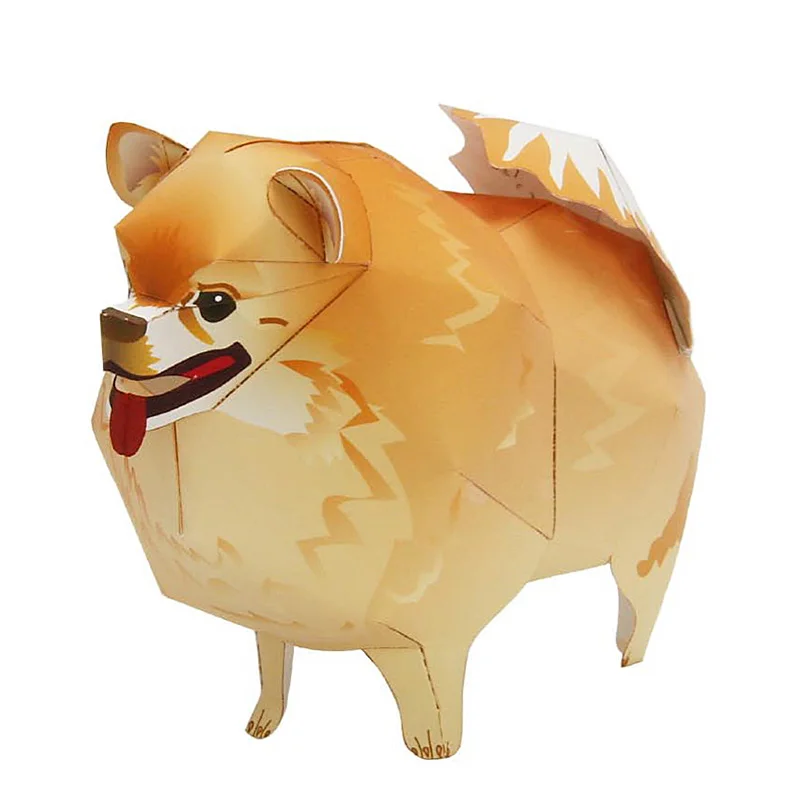 Kids Toys Dog - สุนัข Pomeranian พับ Origami Art Mini