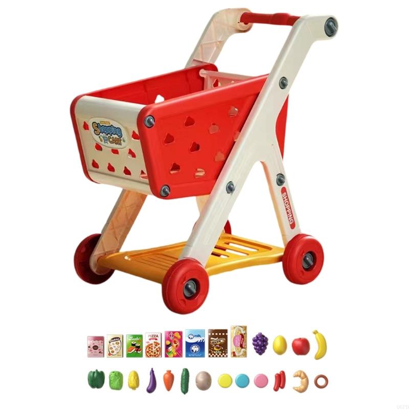 Kids Toys Shop - เด็กแกล้งเล่นรถเข็นสำหรับเด็กรุ่นรถเข็นซุปเปอร์มาร์เก็ต
