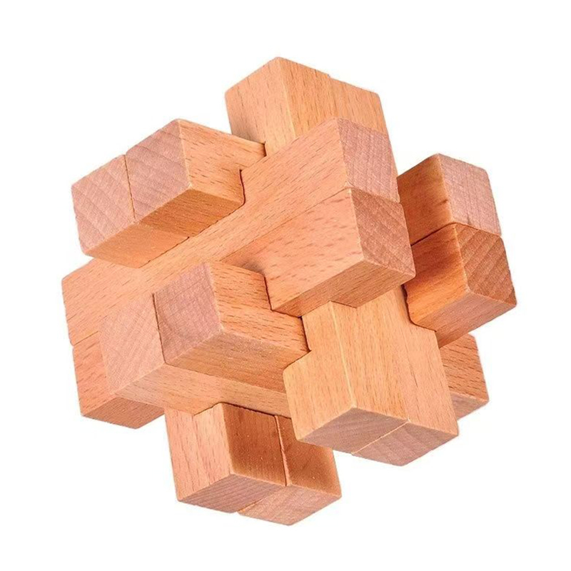 Wooden Puzzle Kids - ของเล่นไม้ฝึกสมองสำหรับผู้ใหญ่และเด็ก ล็อคหลูปัน ปริศนาท้าทายไอคิว พัฒนาทักษะการคิดเชิงตรรกะและการแก้ปัญหา ของเล่นเสริมพัฒนาการ