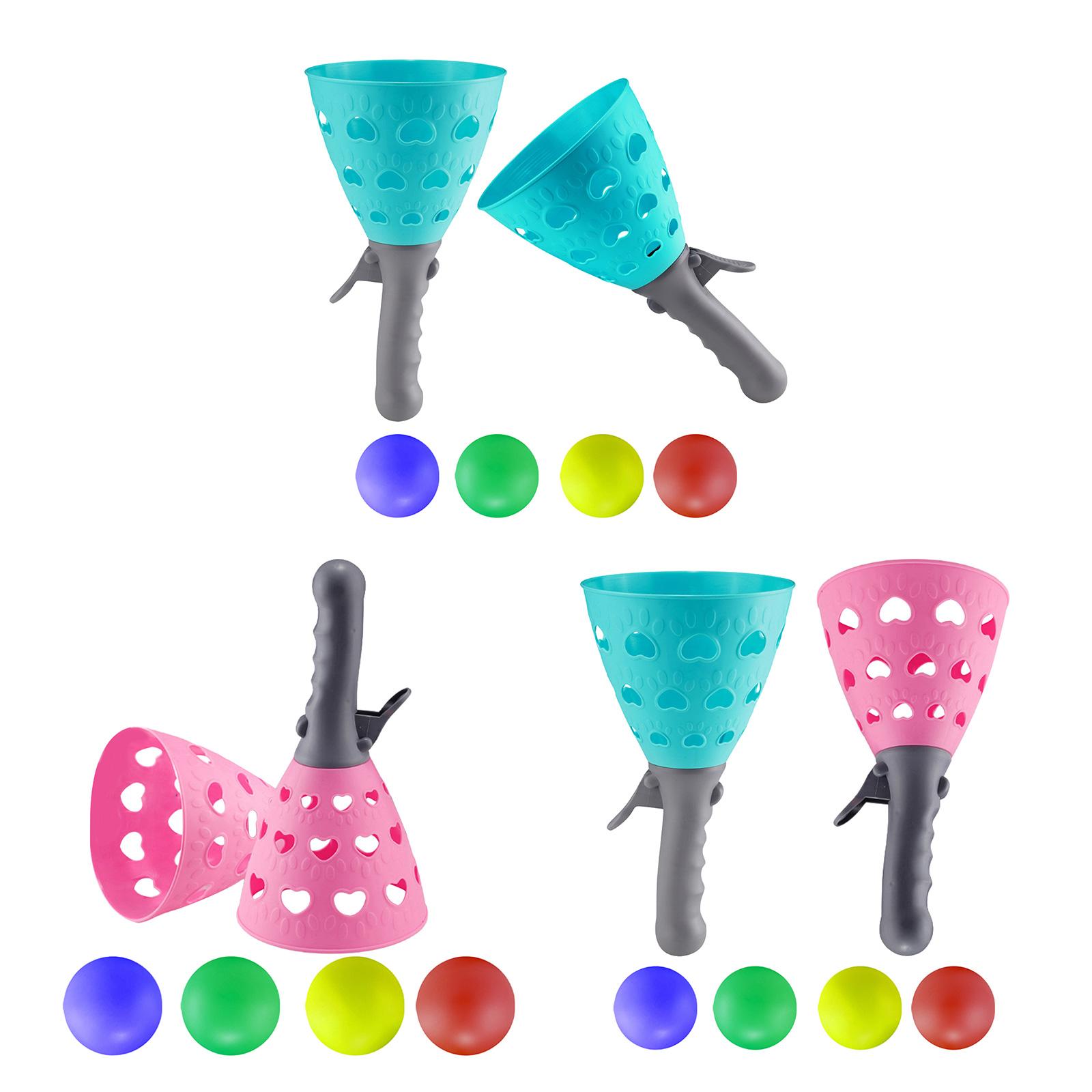 Kids Toys Shop - กิจกรรมเกมกลางแจ้งและในร่ม เกมจับลูกบอลพร้อมตะกร้าและลูกบอลสำหรับเด็กอายุ 4 6 8 10