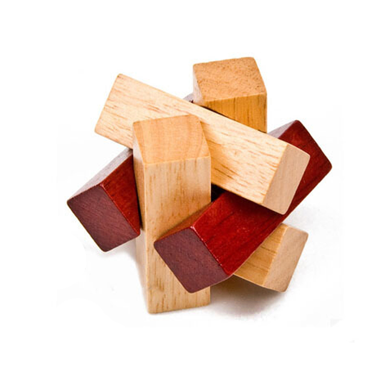 Wooden Puzzle Kids - เกมปริศนาไม้แบบไขว้กันสำหรับผู้ใหญ่และเด็ก ของเล่นเสริมพัฒนาการ 3D ทดสอบไอคิว เหมาะเป็นของขวัญสำหรับเด็กชายและเด็กหญิง