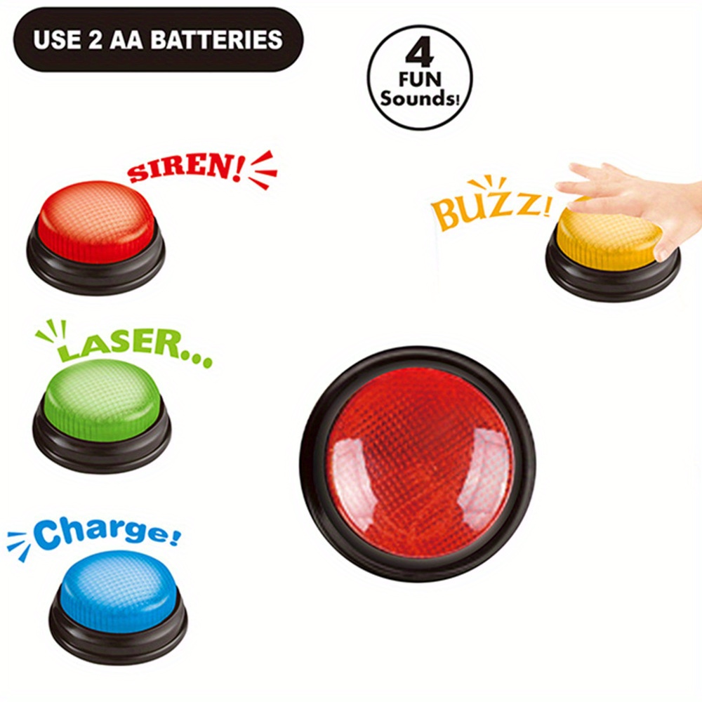 4 ชิ้นไฟและเสียง Buzzers ของเล - Kids Toys Return Gift บทวิจารณ์และราคา