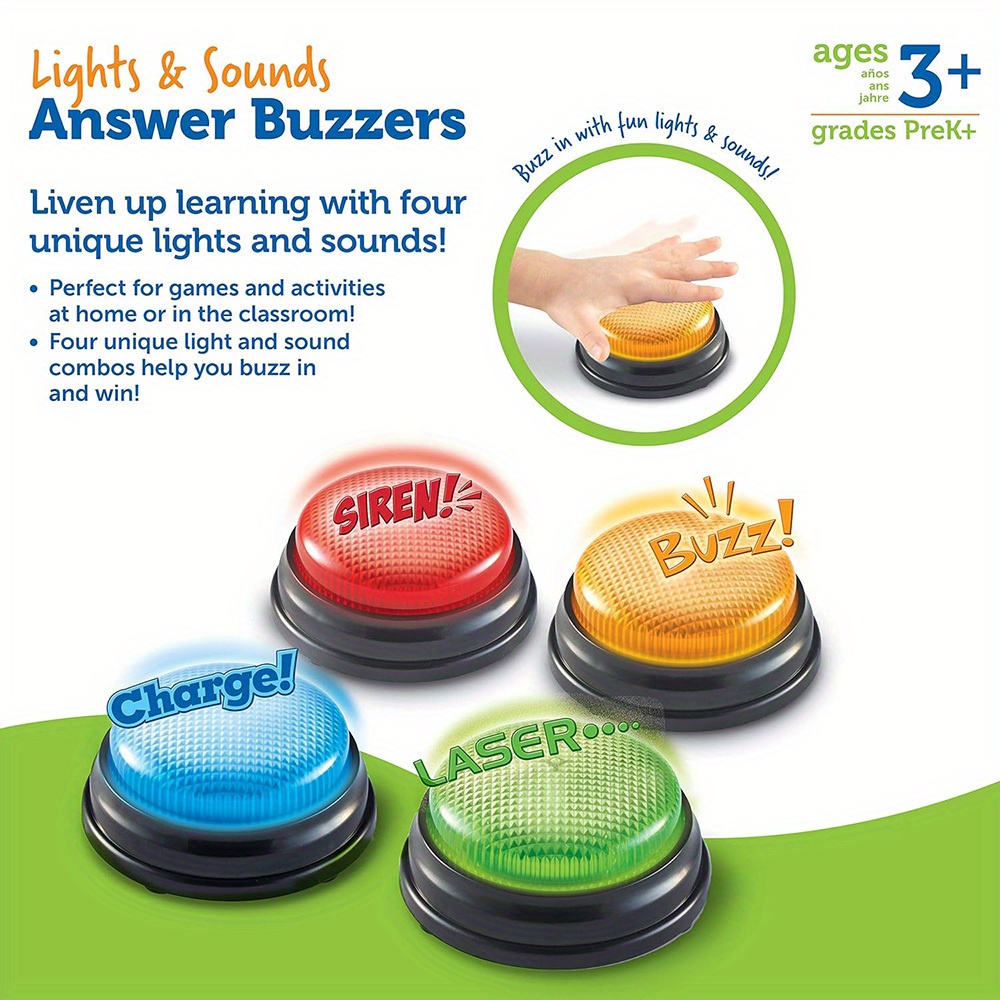 4 ชิ้นไฟและเสียง Buzzers ของเล - Kids Toys Return Gift บทวิจารณ์และราคา