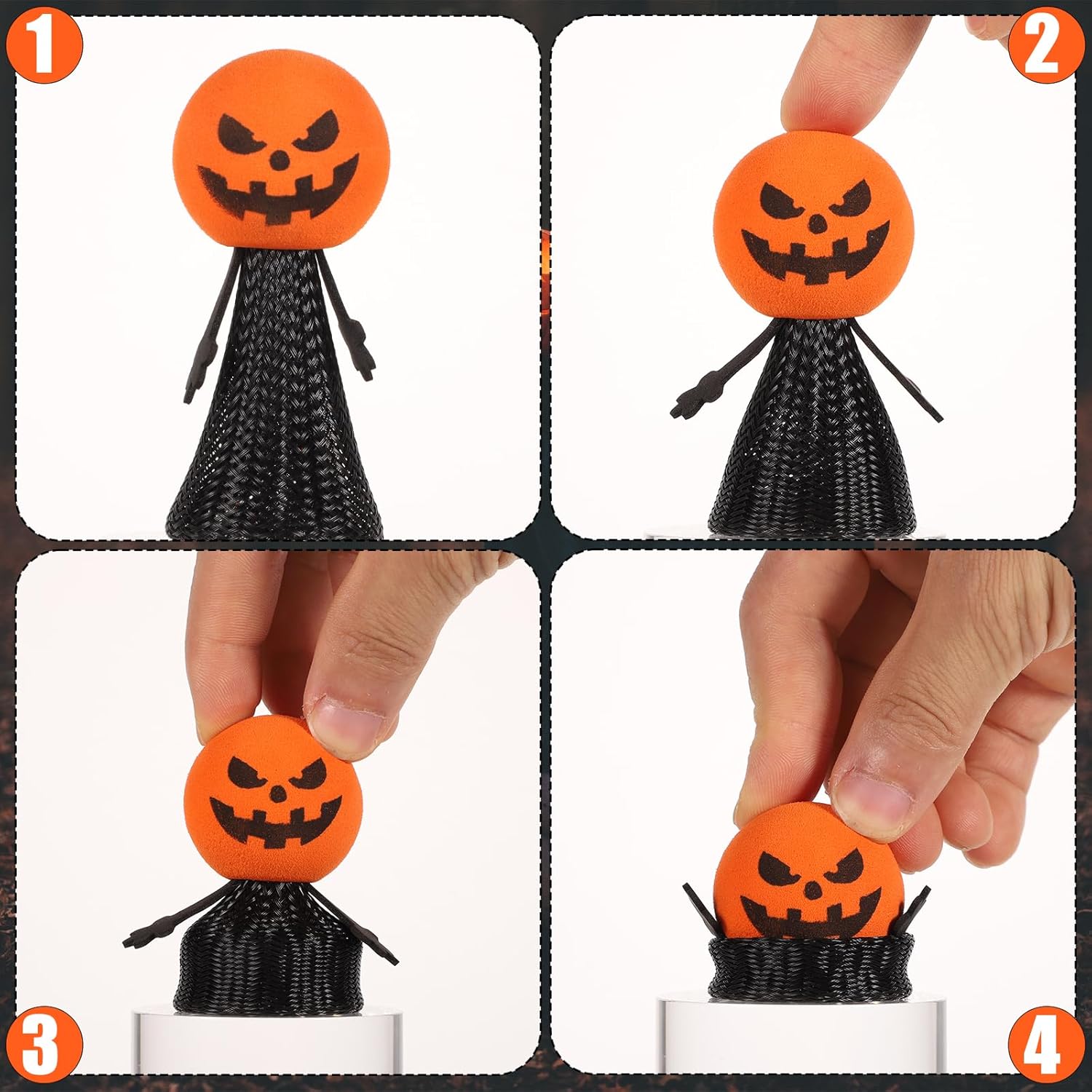 ของตกแต่งโต๊ะฮาโลวีนแบบกระโดด  - Kids Toys Jumping Poppers บทวิจารณ์และราคา