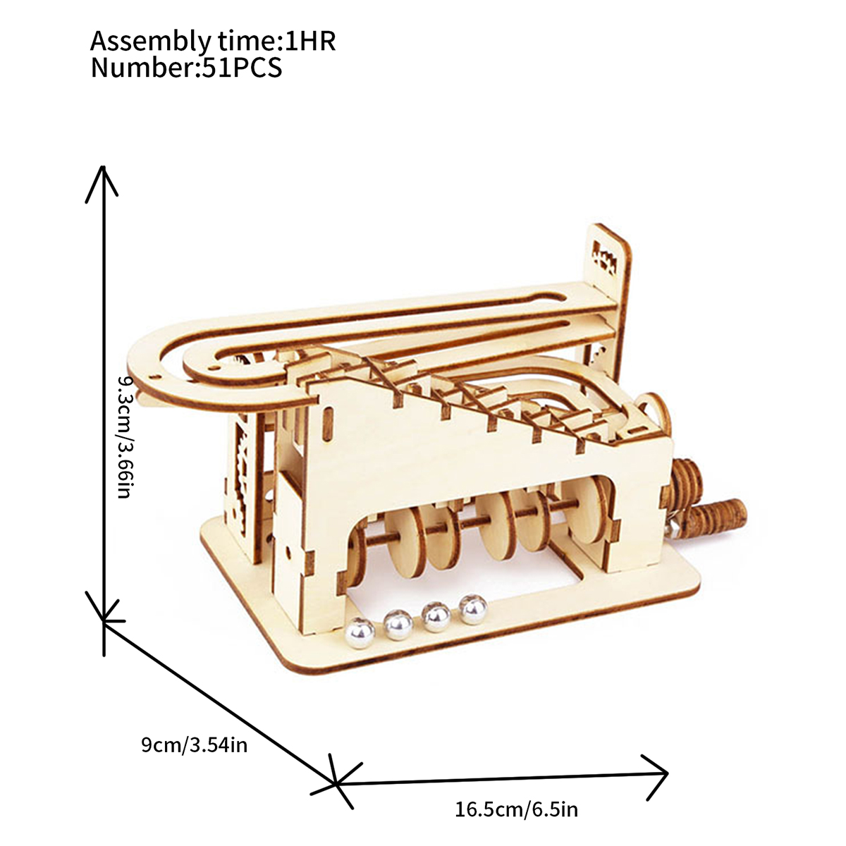 ปริศนาไม้ 3 มิติวิ่งหินอ่อนเกล - Marble Run Set บทวิจารณ์และราคา