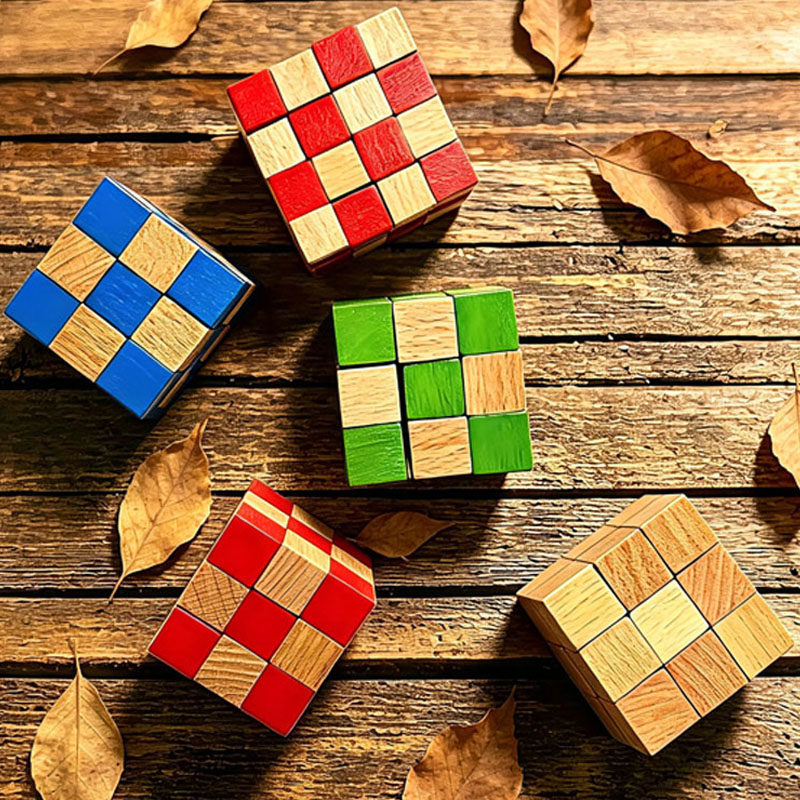 เกมฝึกสมองไม้รูปทรงลูกบาศก์สี่ - Wooden Puzzle Kids บทวิจารณ์และราคา