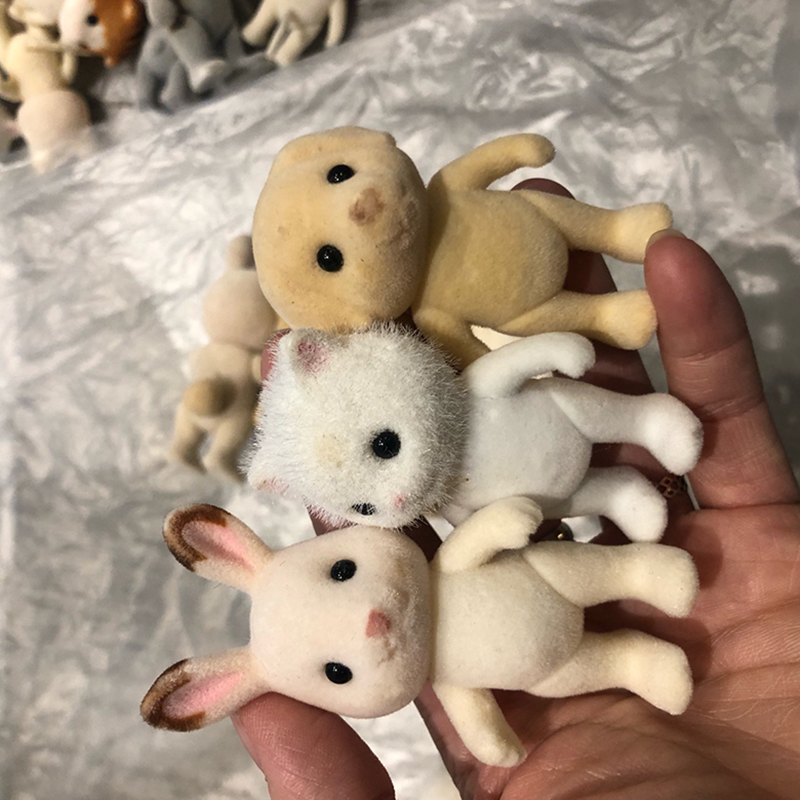 1ชิ้นหุ่นครอบครัวสัตว์ป่าแบบสุ - Kids Toys Dog บทวิจารณ์และราคา