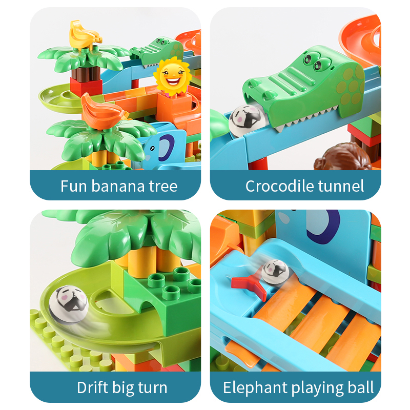 283PCSเปียโนขนาดใหญ่สไลด์เกียร - Marble Run Set บทวิจารณ์และราคา