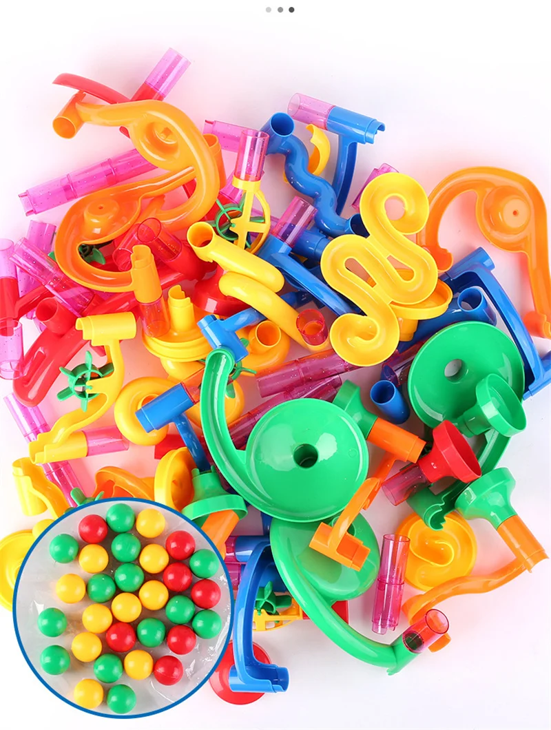 50-142 ชิ้น ของเล่นลูกแก้ว 3D  - Marble Run Set บทวิจารณ์และราคา