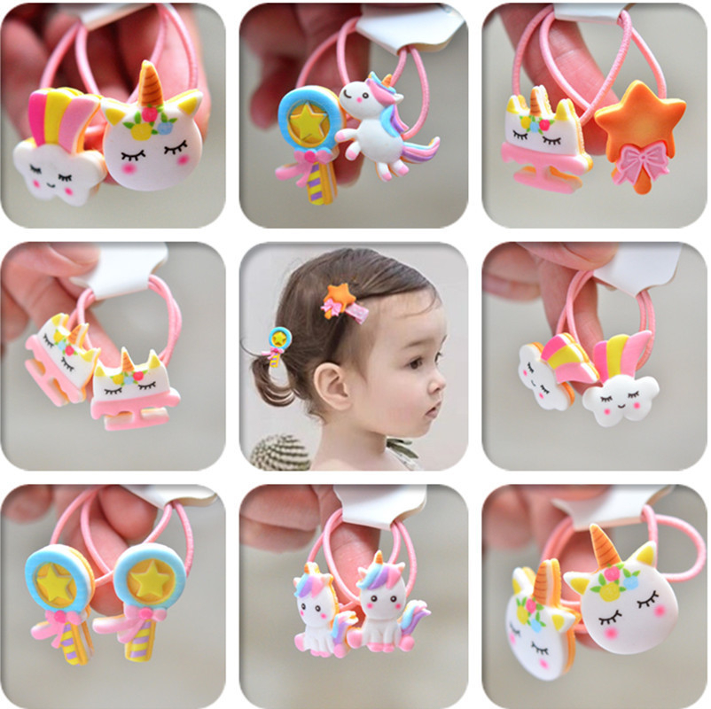 2PCS การ์ตูนน่ารักสายรุ้งม้าสี - Kids Toys Horse บทวิจารณ์และราคา