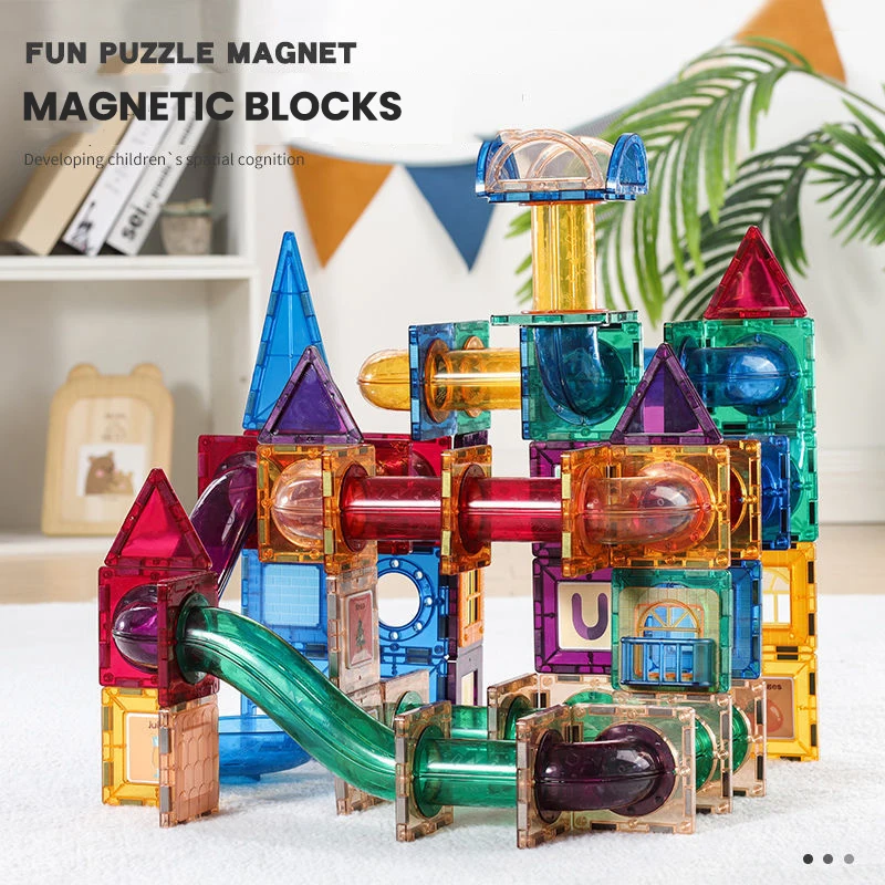 แผ่นแม่เหล็ก Building Block De - Marble Run Set บทวิจารณ์และราคา