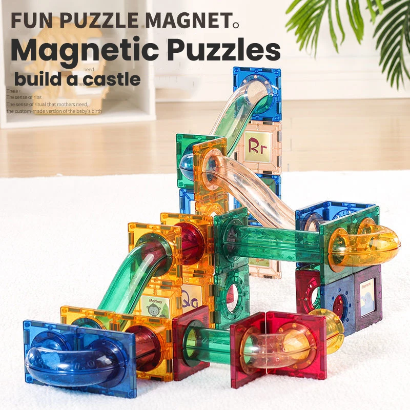 แผ่นแม่เหล็ก Building Block De - Marble Run Set บทวิจารณ์และราคา