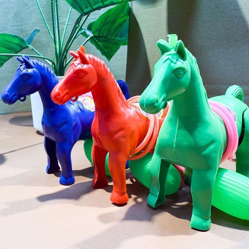 ของเล่นแข่งม้าแบบใช้ลม 6 ชิ้น  - Kids Toys Horse บทวิจารณ์และราคา